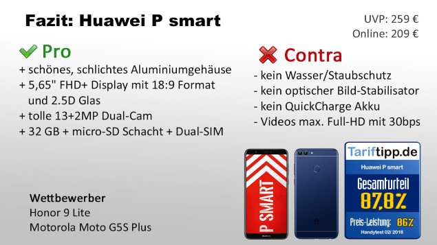 Fazit Huawei P smart