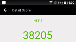 Antutu Benchmark 38205 Punkte