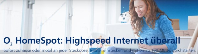 o2 HomeSpot Angebot mit LTE-Router