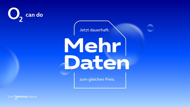 o2 erhöht das Datenvolumen für alle Prepaidkund:innen 