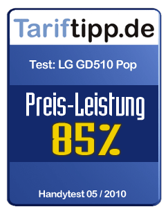 Testsiegel LG GD510 Pop