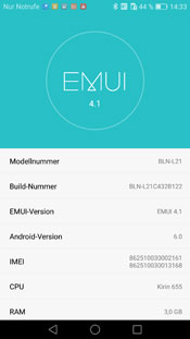 Honor 6X - Android 6 EM-UI 4.1