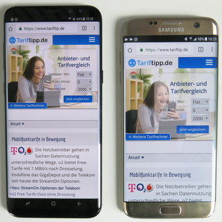 Vergleich S7 Edge vs. S8 Plus