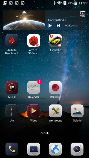 Homescreen Axon 7