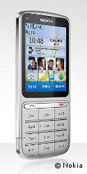 Das Nokia C3-01 surft via HSDPA oder WLAN im Internet