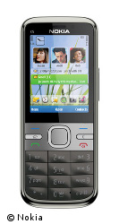 Das Nokia C5 hat das kostenlose Navi-Programm Ovi Maps an Bord