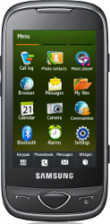 Das Samsung S5560 surft via EDGE oder WLAN im Internet