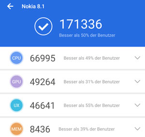 Nokia 8.1 Antutu