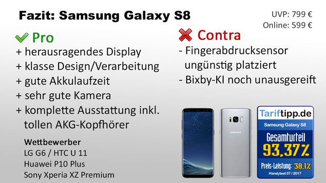 Fazit zum Galaxy S8