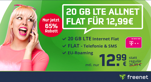 freenet Telekom Allnet Flat 20 GB