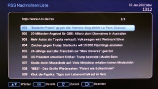 RSS-Feed im freenet Receiver