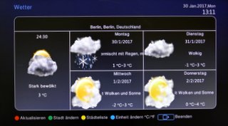 Wetter via freenet TV