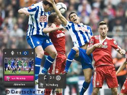 Bei "Entertain", der IPTV-Plattform der Telekom, kann man einzelne Spiele der Fußball-Bundesliga auch in 3D sehen