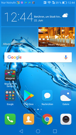 Huawei Nova Plus Homescreen