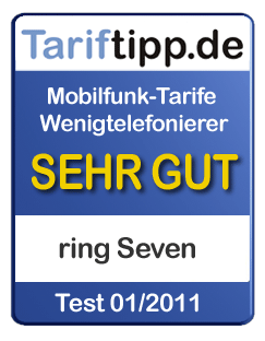 Tarifsiegel für "ring seven"