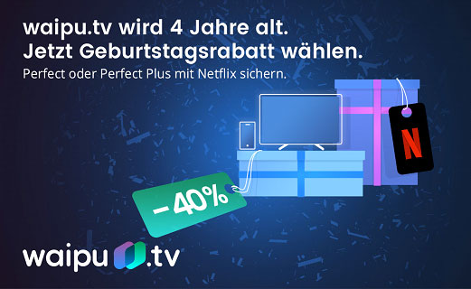 waipu.tv Geburtstagsaktion