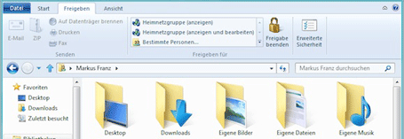 Windows 8 Explorer Ribbon